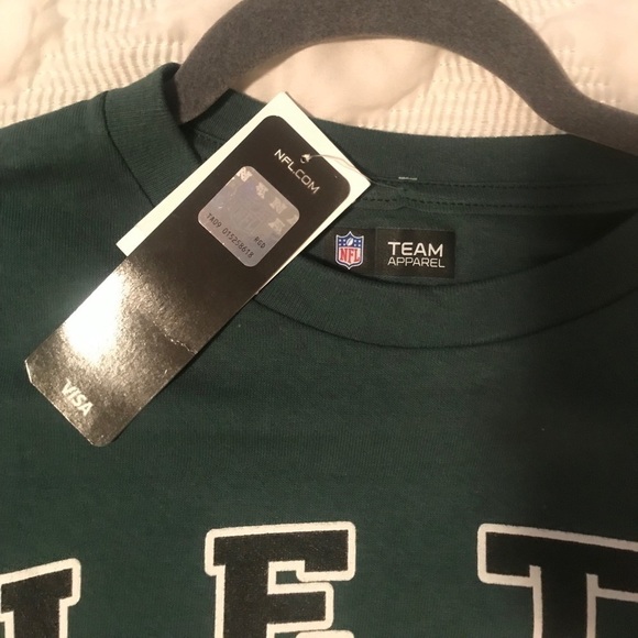 *NWT* NFL Team Apparel New York Jets Football Green Short Sleeve T-Shirt - Picture 6 of 6